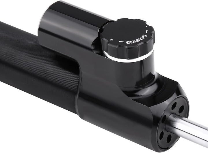 Keenso Motorrad CNC Lenkungsdämpfer, Universal Dämpfer Stabilisator Linear umgekehrt mit Montagehalt