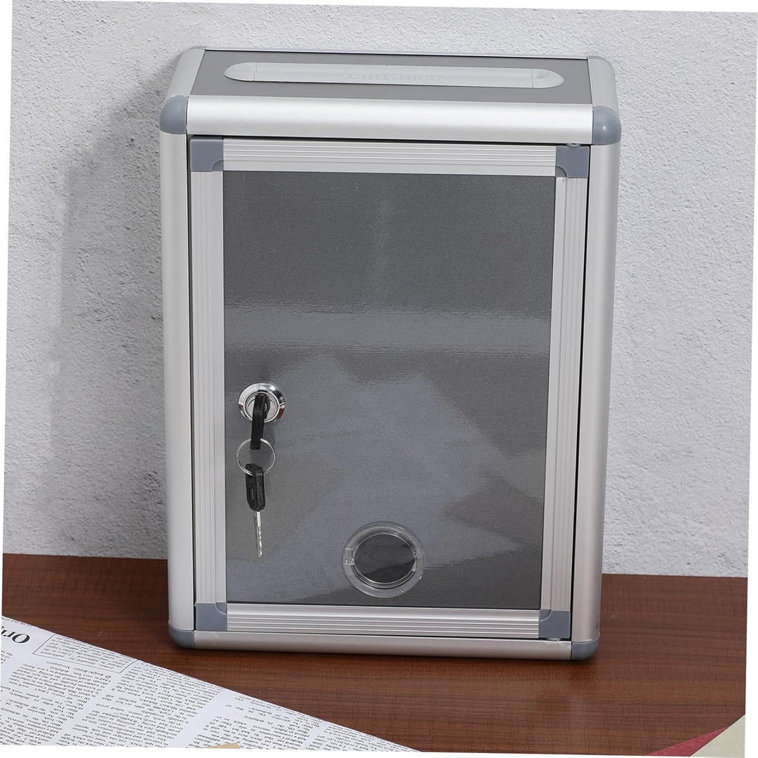 NUOBESTY Kasten Vorschlagsbox Mit Schloss Aluminiumbox Wahlurne Mailbox Vorschlagboxen Outdoor-dekor