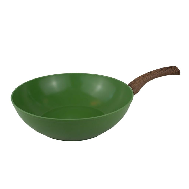 Cook & Pan - Go Green Wokpfanne 30 cm-Induktionsgeeignet-PFAS frei Keramik-Beschichtung -Antihaft- w