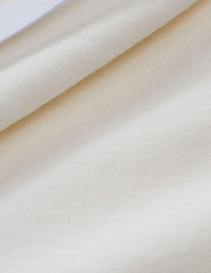 Bio Matratzenschutzauflage 100% Bio-Baumwolle (kbA) GOTS zertifiziert, Spannecken, Natur, 90 x 200 c