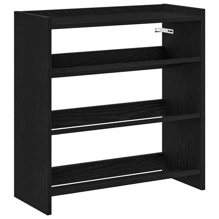 vidaXL Schuhregal Schwarz 60x25x62 cm Holzwerkstoff, Schuhschrank, Schuhaufbewahrung, Schuhe Organiz