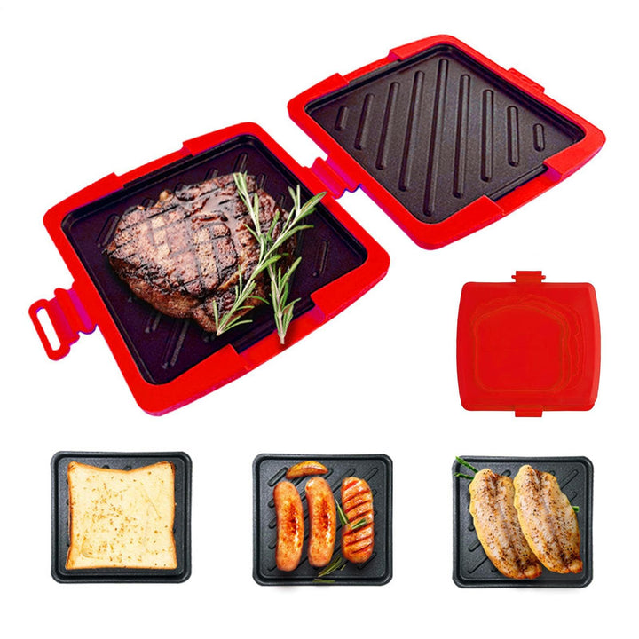 Sandwichpresse – hitzebeständige Küchenhelfer, Mikrowellen-Sandwich-Maker, Käse-Toaster, für Frühstü