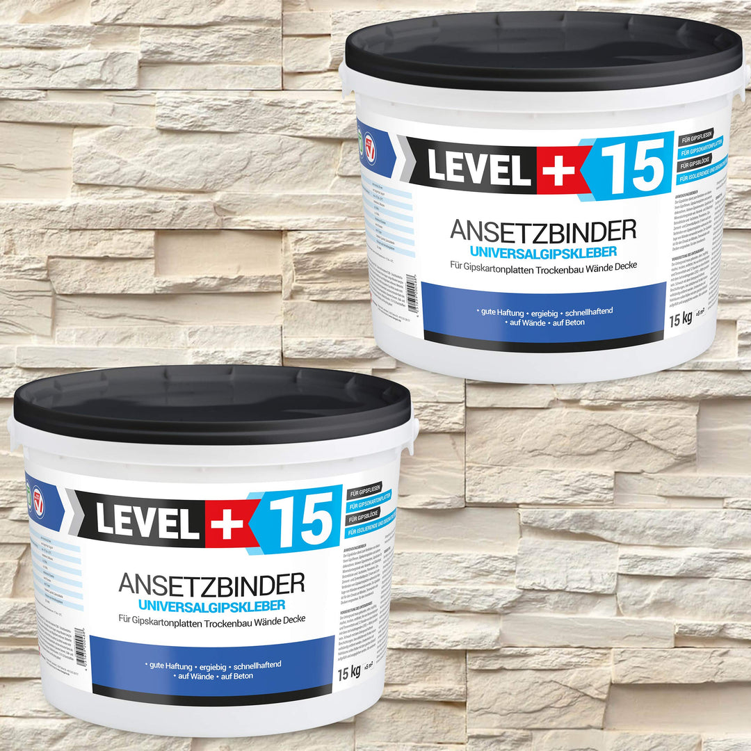 30 kg Gipskleber Ansetzgips Klinker Verblender Riemchen Steinriemchen, RM15