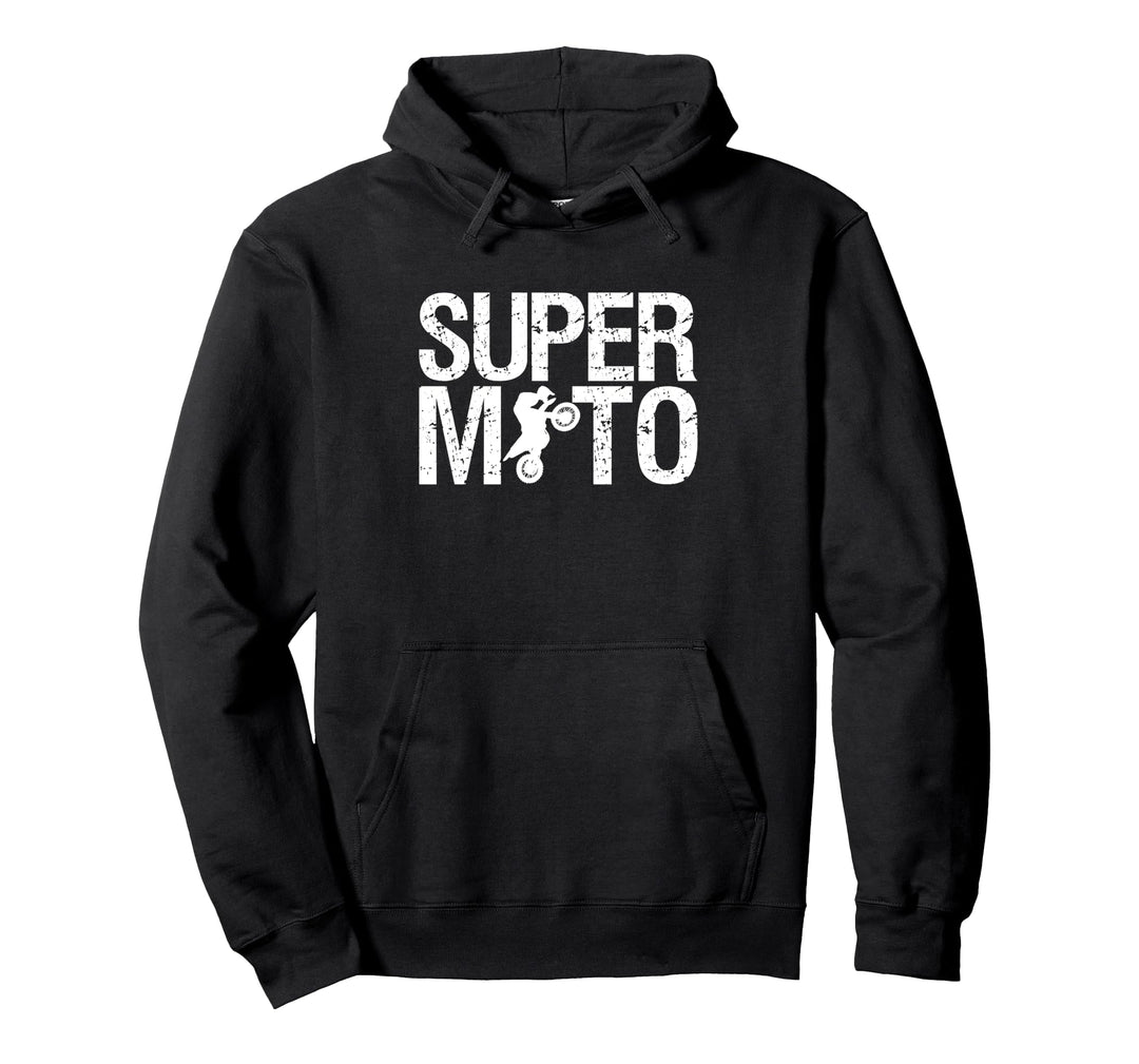 Supermoto Motocross Dirt Bike Pullover Hoodie
