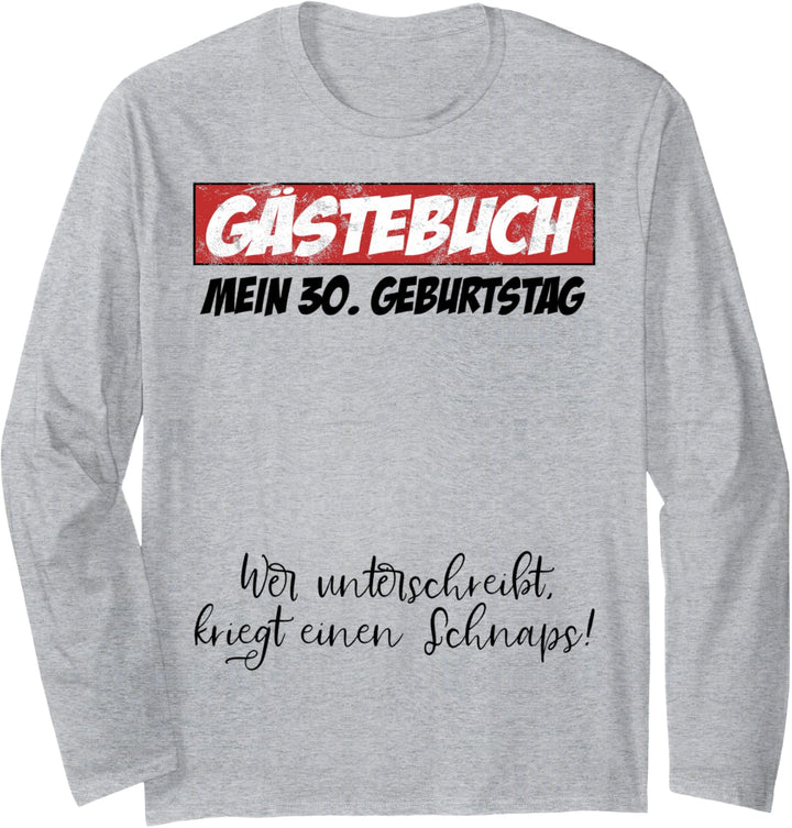 30. Geburtstag Mann Frau 30 Jahre 1994 Deko Lustig Geschenk Langarmshirt