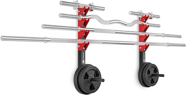 Marbo Sport - Hantelhalterung für Wand - Hantelhalter - für Hanteln, Langhantel und Gewichtsscheiben