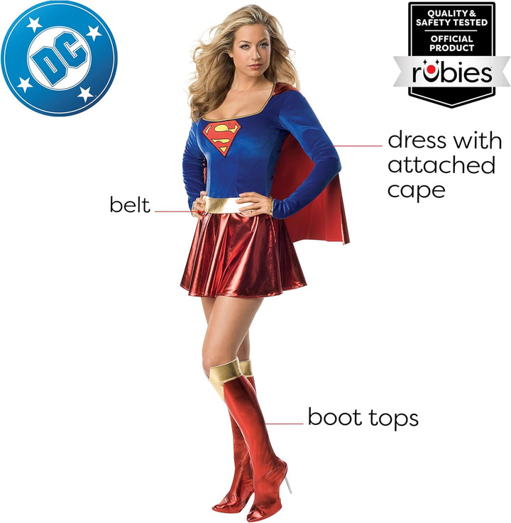 Rubie's 3 888239 - Supergirl Kostüm, Grösse S UK 8-10, UK 8-10