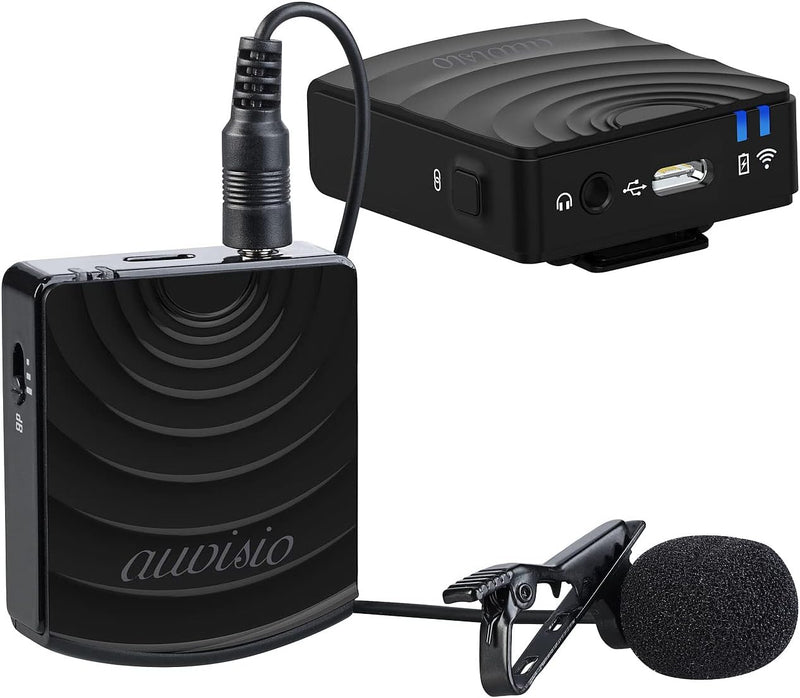 auvisio Mikrofon-Funkset: Vier Digital-Funkmikrofon & -Empfänger-Sets, Klinke, 2,4 GHz, 25 m (Mikrof