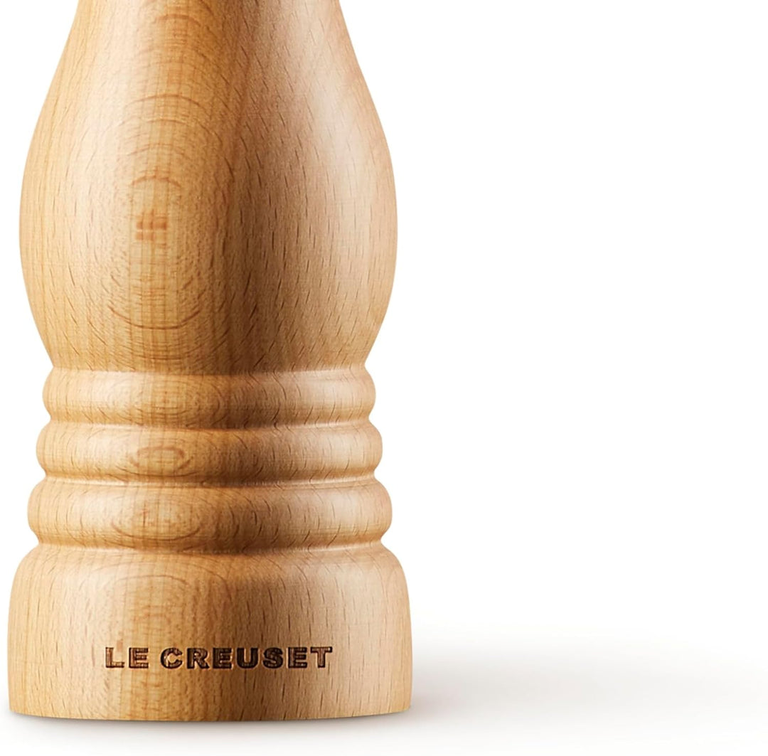 Le Creuset Salzmühle, ABS-Kunststoff, 6,2 x 6,2 x 20,8 cm, Keramik-Mahlwerk, Buche, 96002000687000 S