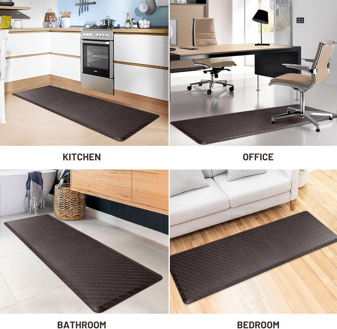 HappyTrends Küchenmatte, gepolstert, Anti-Müdigkeitsmatte, 43,9 x 152,4 cm, dick, wasserdicht, rutsc
