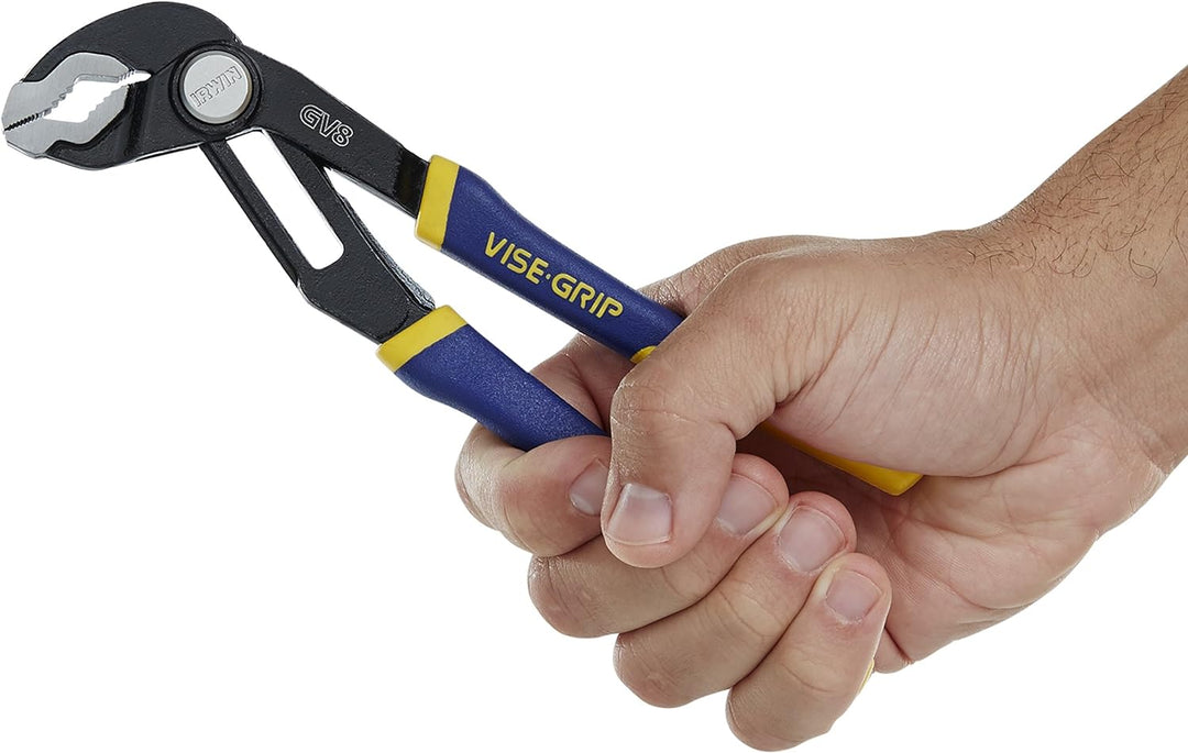 IRWIN VISE-GRIP 2078709 GrooveLock Zangen-Set, V-Spannbacken, 2-teilig, Zangen-Set