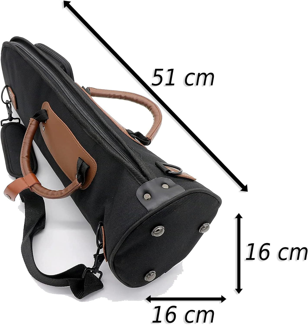 Soundman® Gigbag für Trompete - Extra stabile Verstärkung am Trichter - mit weicher Innenfütterung -