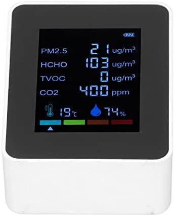 Zerodis MonitorAir Quality DetectorTemperature and CO2 Meter Air Quality Monitor Temperature PM2.5 T