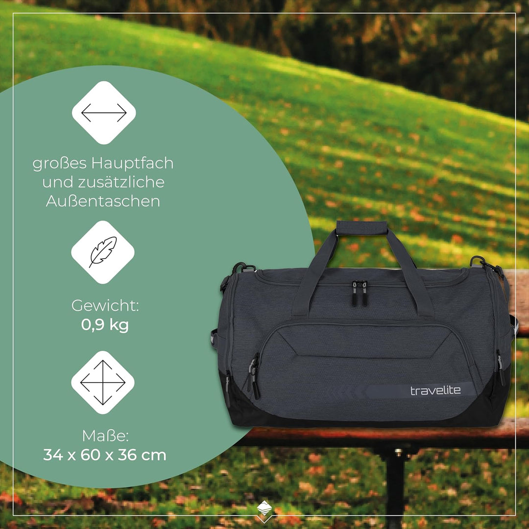 travelite grosse Reisetasche Grösse L, Gepäck Serie KICK OFF: Praktische Reisetasche für Urlaub und