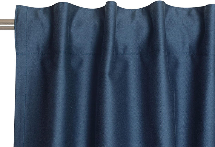 Schöner Wohnen Kollektion Gardine Soft 130x250 - Vorhang Blickdicht blau Baumwollmix - Vorhänge Wohn