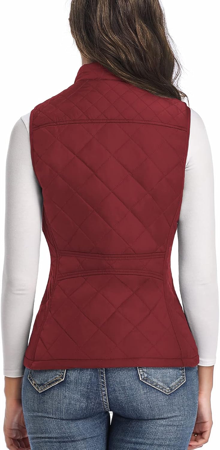 LONGKING Damen Regular Fashion Vests S Rot, S Rot