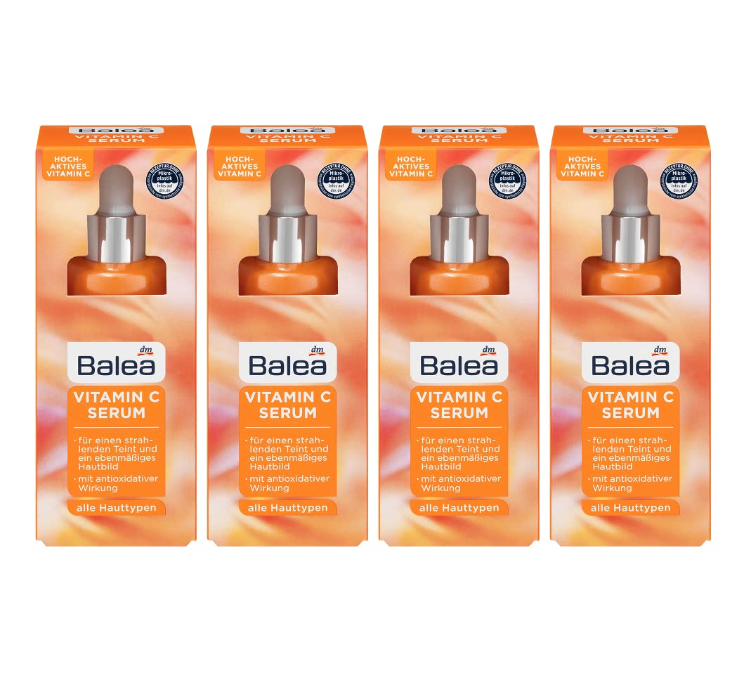 Balea Serum VITAMIN C für ein ebenmässiges Hautbild und einen strahlenden Teint mit antioxidativer W