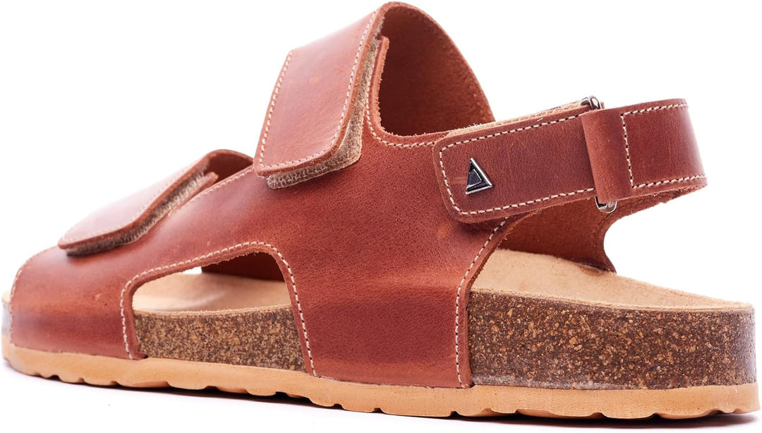 Nordan Bequeme Herren Sandalen aus echtem Leder. Sandalen Herren mit anatomisch geformtem Fussbett 4