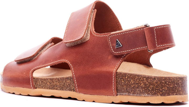 Nordan Bequeme Herren Sandalen aus echtem Leder. Sandalen Herren mit anatomisch geformtem Fussbett 4