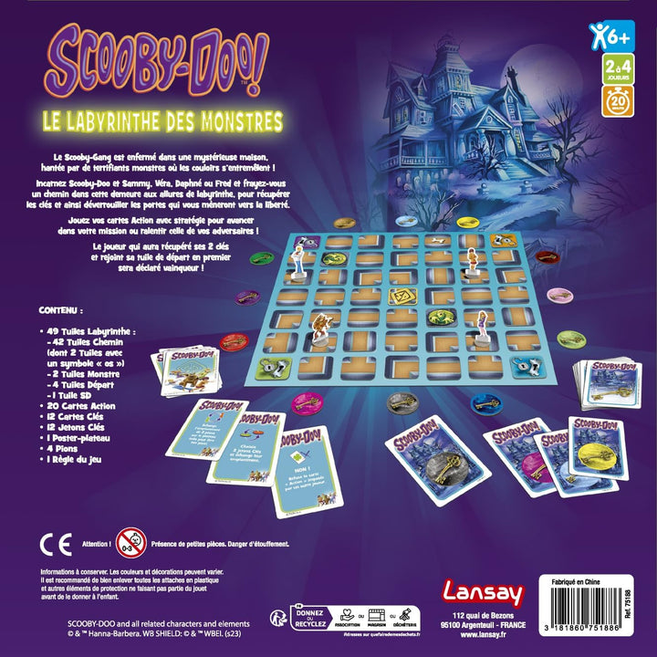 Scooby-Doo – Das Labyrinth der Monster – Gesellschaftsspiel – Rätsel und Untersuchungen zwischen Fre