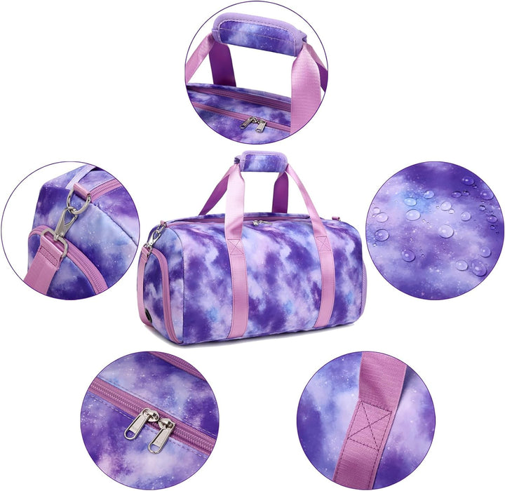 Kimwadalh Kinder Reisetaschen Mädchen Tanztasche Sporttasche Mädchen Schulsporttasche Mädchen Ballet