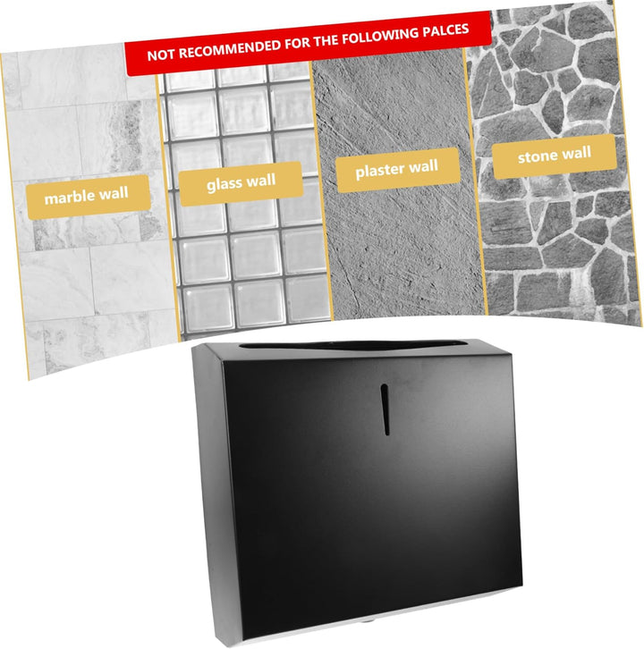 TOPBATHY Papierhandtuchhalter: Edelstahl Multifold Papierhandtuchspender, Wandmontage Badezimmer Pap