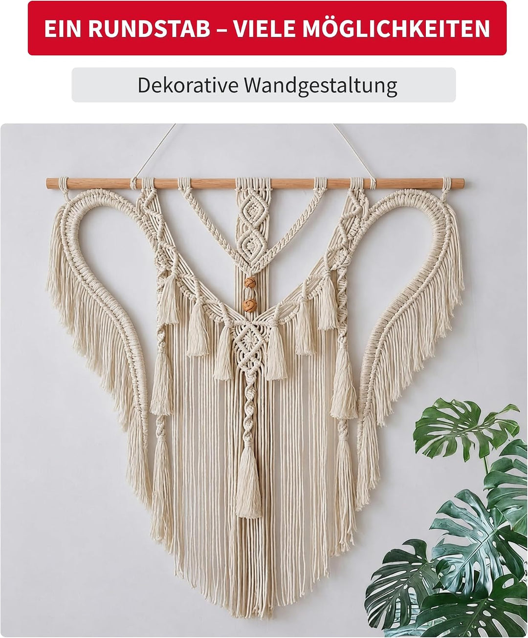 Gedotec Buchen-Rundstab glatt | Rundhölzer | Bastelstäbe 25 x 1000 mm | 5 Stück | Holzstäbe aus Buch