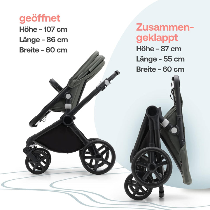 Bugaboo Fox Cub Kinderwagen für jedes Gelände, leichter und stabiler Kinderwagen, strapazierfähiges