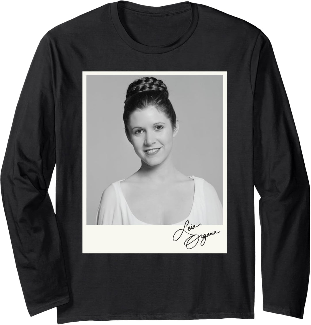 Star Wars Classic Princess Leia Headshot Photo Langarmshirt