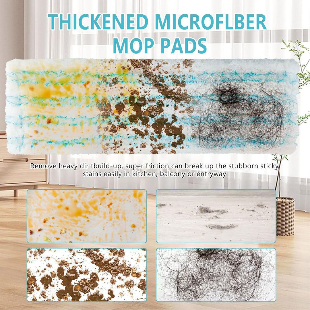 6 Ersatz-Wischbezüge für Leifheit Profi XL Micro Duo/Profi XL Cotton Plus ,Bodenwischer Ersatzbezug