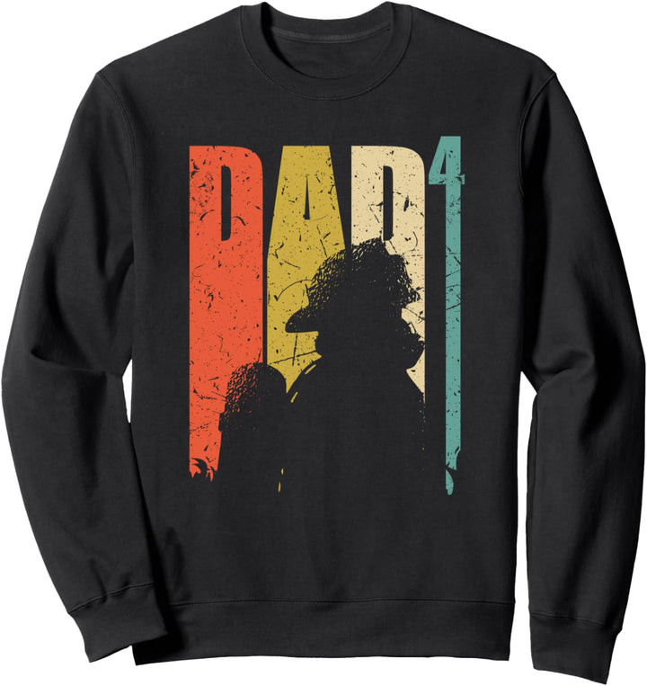 Dad hoch 4 Feuerwehrmann Feuerwehr Papa Sweatshirt