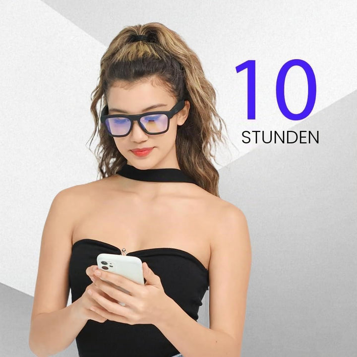 OhO sunshine Safety Glasses,Over Ear Bluetooth Glasses 5.0 with Built-in Microphone to Listening Mus