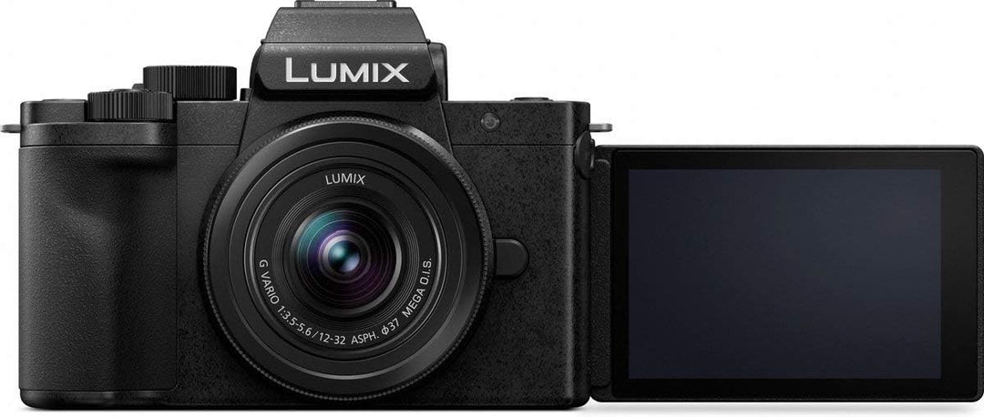 Panasonic Lumix DC-G100VEG-K DSLM Kamera CMOS-Sensor 20,3 MP, 4K-Video, Hybrid is 5-Achsen, OZO Audi