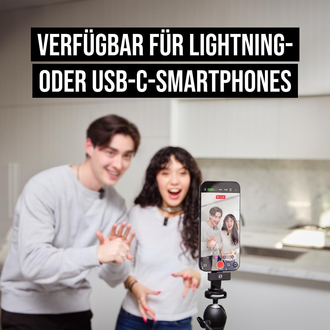 RØDE Wireless Micro - Kompaktes drahtloses Mikrofon, Zwei Mikrofone mit Ladehülle für die Erstellung