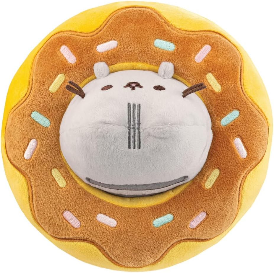 Aurora, 61573, Pusheen in a Chocolate Donut, 5In, Soft Toy, Grey