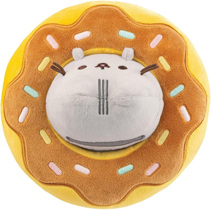 Aurora, 61573, Pusheen in a Chocolate Donut, 5In, Soft Toy, Grey