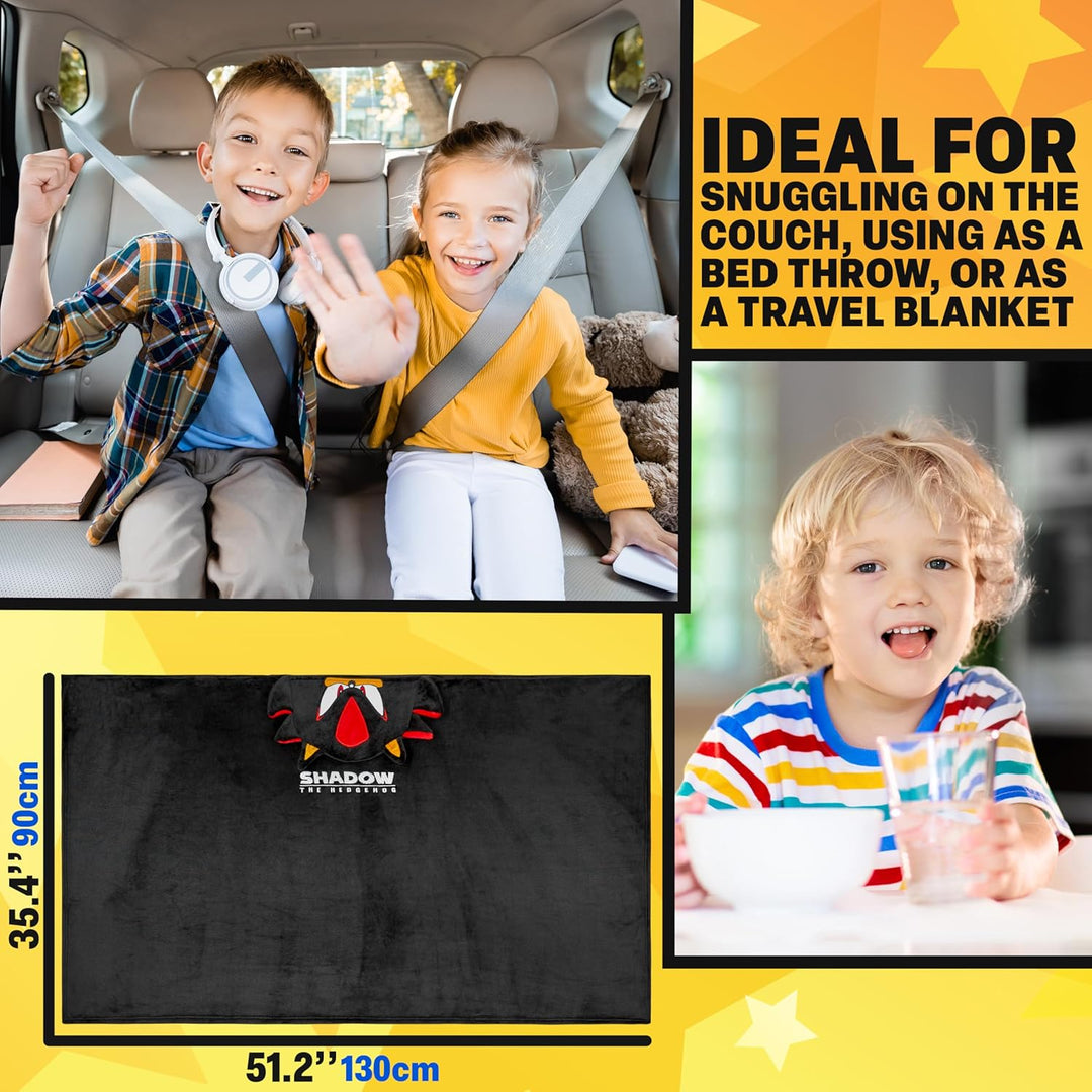 Get Trend 3D Kapuzendecke Kinder 130x90cm, Flauschige Hoodie Decke zum Anziehen, Weiche Tragbare Kus