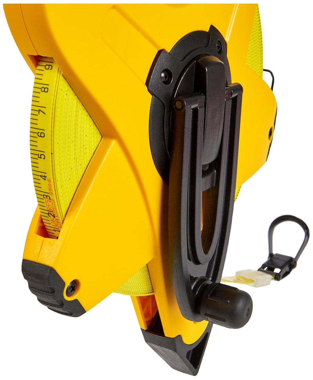Stanley Rahmenbandmass Power Winder Fiberglas (60 m Länge, ergonomisch, Genauigkeitsklasse III) 2-34