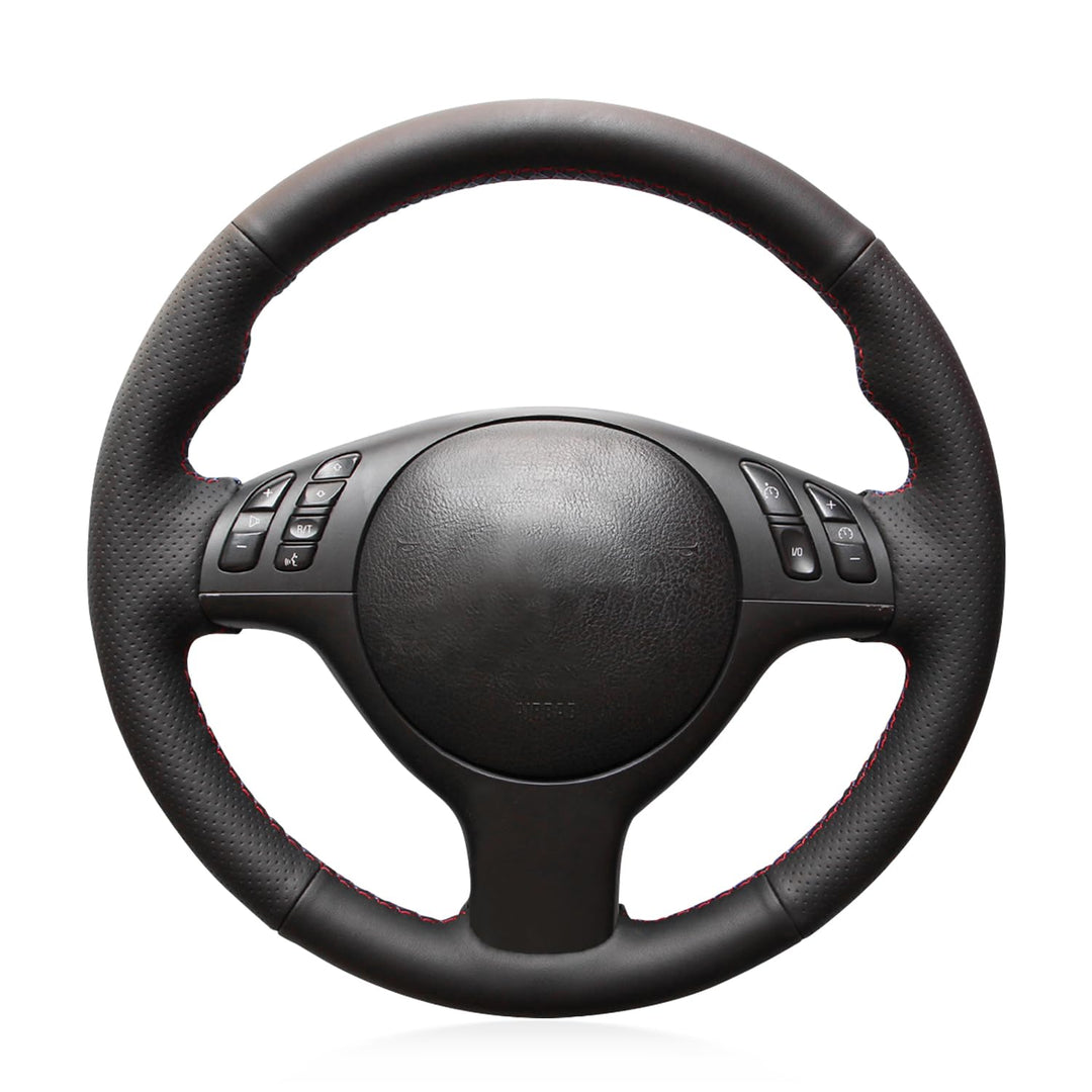 MEWANT Lenkradbezug für E46 E39 330i 540i 525i 530i 330 Ci M3 2001–2003 Lenkradhülle Schwarz mit Kun