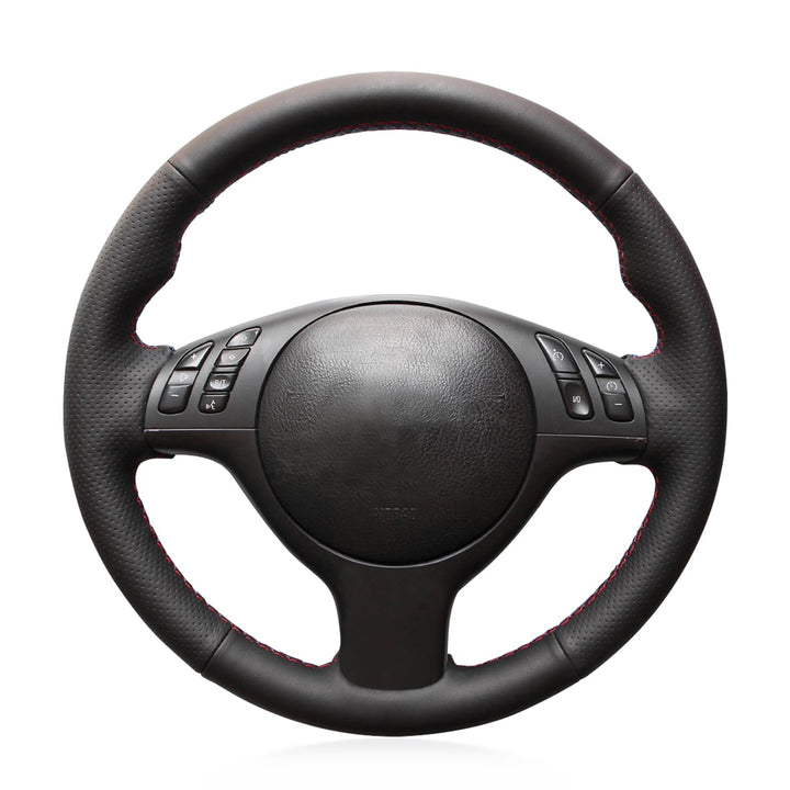 MEWANT Lenkradbezug für E46 E39 330i 540i 525i 530i 330 Ci M3 2001–2003 Lenkradhülle Schwarz mit Kun