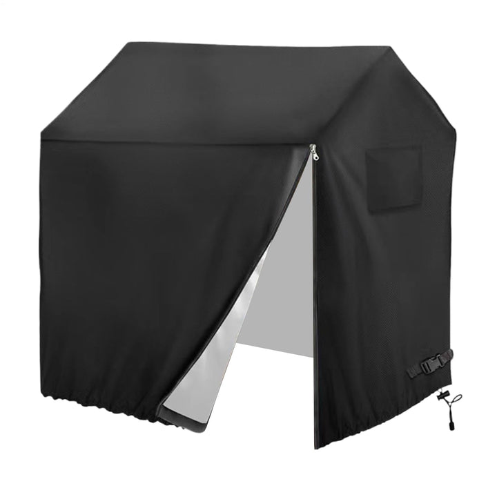 145x145x160 Cm Schwarz Spielhaus Kinder Outdoor Abdeckplane 420D Oxford-Tuch Wasserdicht Tragbares P