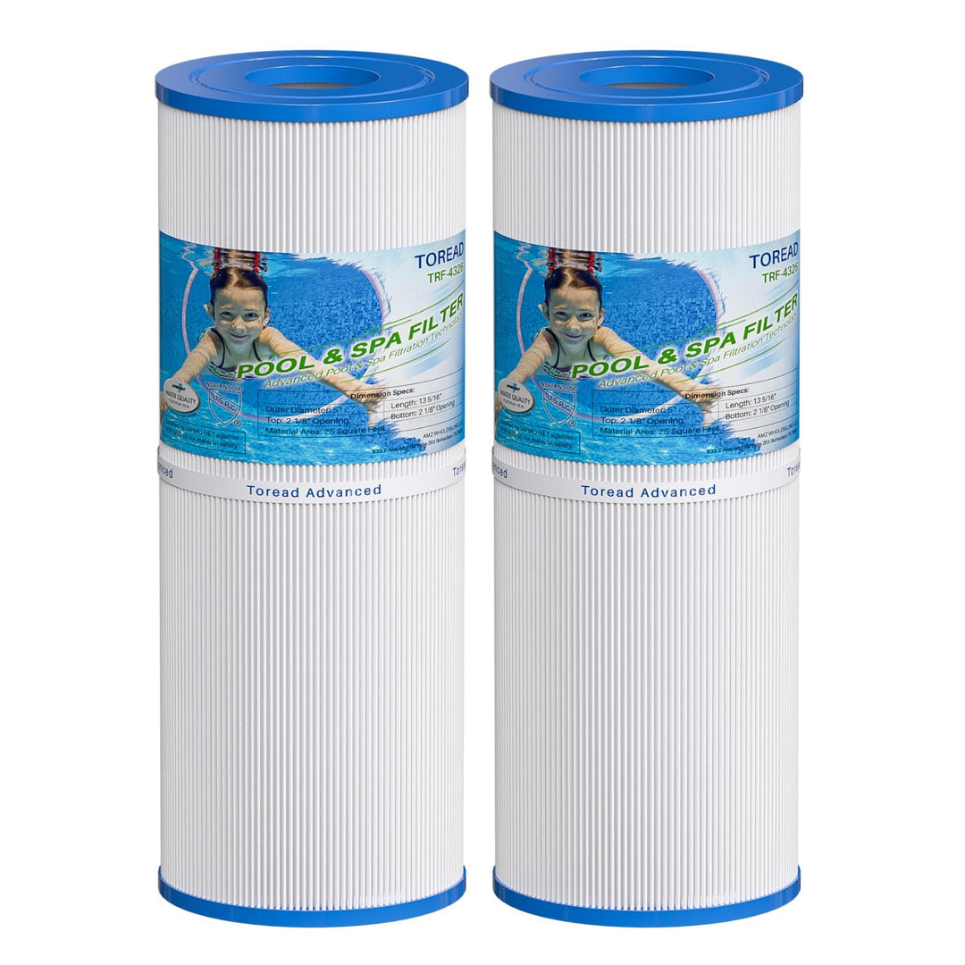 TOREAD Spa Filter für Whirlpools, ersetzt Pleatco PRB25-IN Unicel C-4326 FC-2375, 25 m², Pentair R17