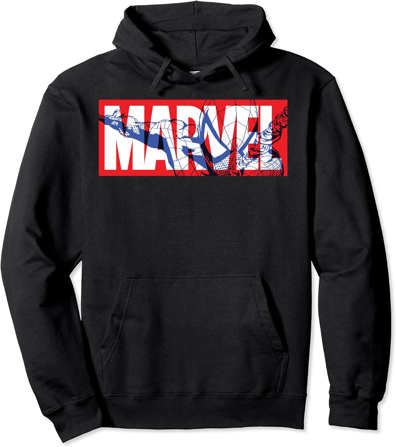 Marvel Classic Logo Spider-Man Fill Pullover Hoodie