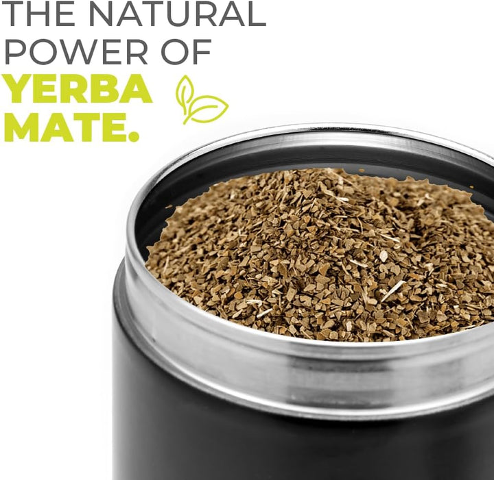 balibetov Yerba Mate-Behälter (Yerbero) mit AusgieÃƒŸer ââ‚¬â€œ Langlebige Behälter aus 304 Edelstah
