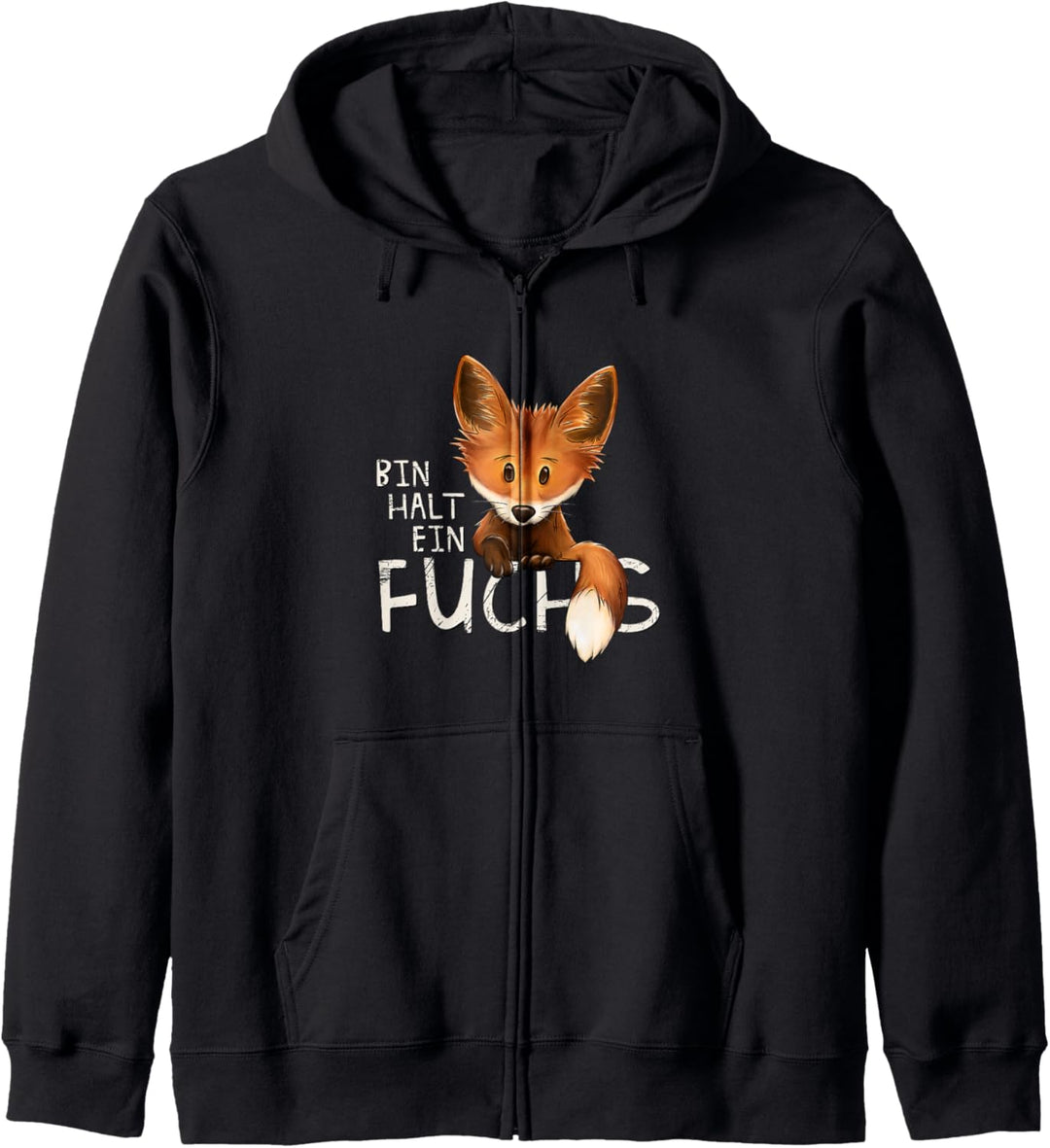 Bin halt eben ein Fuchs verwegen fuchsiges Statement Kapuzenjacke