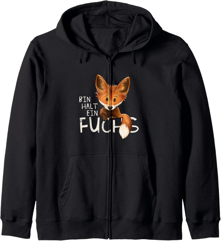 Bin halt eben ein Fuchs verwegen fuchsiges Statement Kapuzenjacke