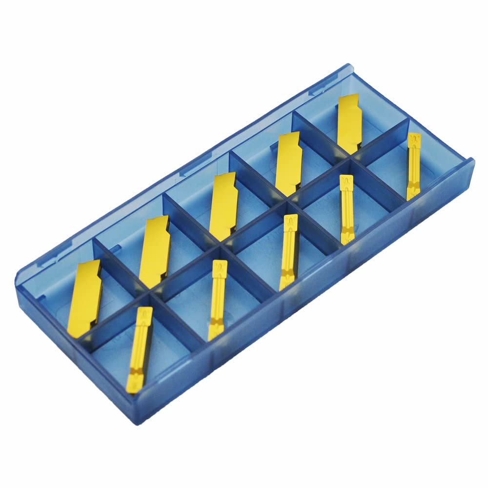 CDBP MGMN300-M Hartmetalleinsätze für MGEHR/MGIVR Grooving Cut Off Tool Drehwerkzeug,10 Stück MGMN30