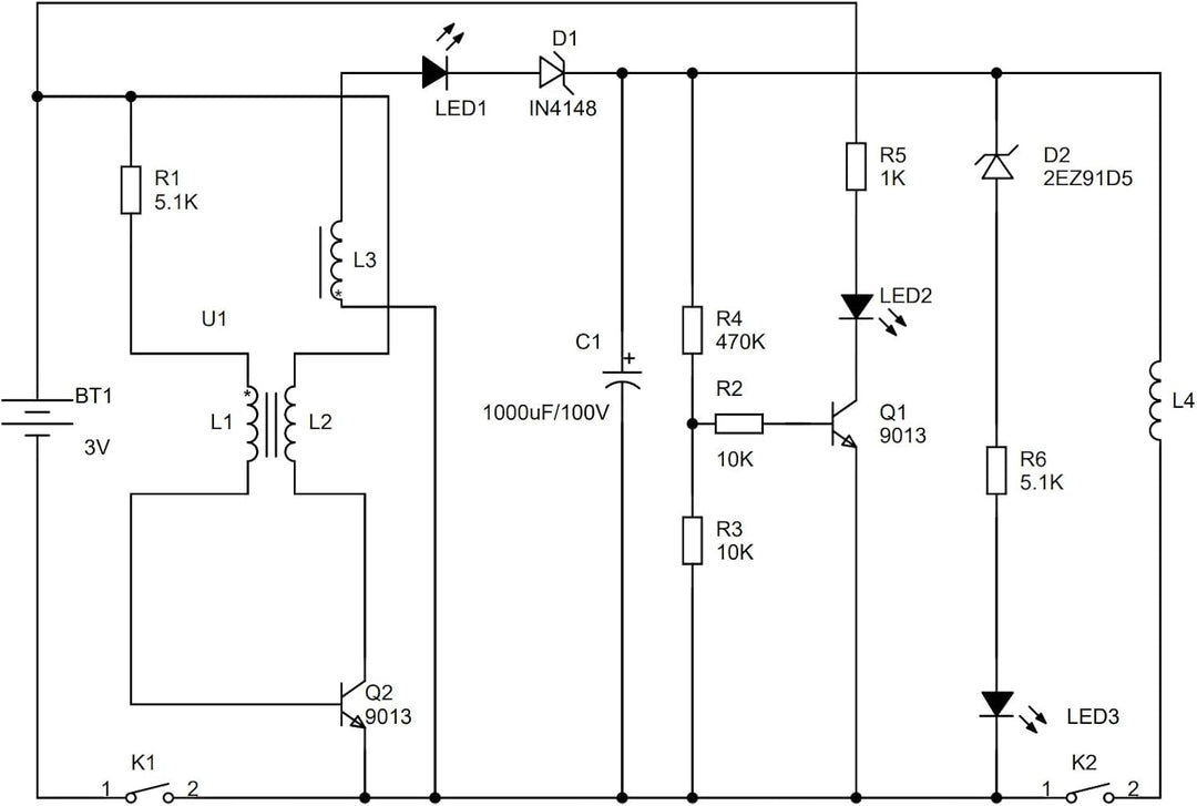 DIY Coilgun Lötübungsset, Elektromagnetischer Sender Elektronik Bausatz, Schiessspielset Lötbausatz,