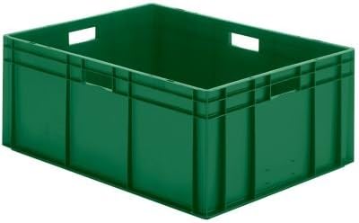 Euro-Format-Stapelbehälter, Wände und Boden geschlossen - LxBxH 800 x 600 x 320 mm - blau, VE 2 Stk