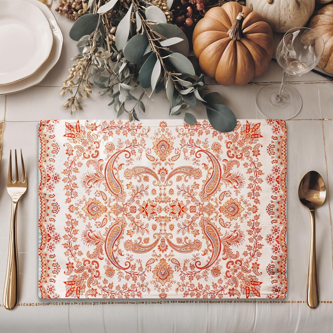 Maison d' Hermine Tischsets, 100% Baumwolle Set mit 4, 33cm x 48cm Tischset für Abendessen, dekorati